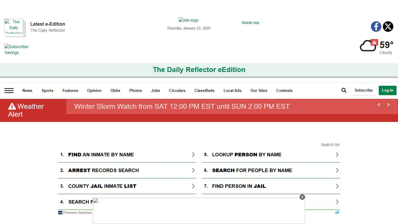 Jail Bookings reflector.com
